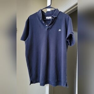 Aeropostale Men’s Short Sleeve A87 Stitched Logo Navy Polo Shirt Size-3XL